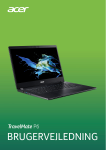 Brugsanvisning Acer TravelMate P614-51T-G2 Bærbar computer