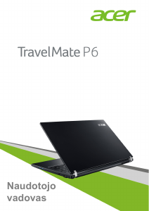 Vadovas Acer TravelMate P658-G2-MG Nešiojamasis kompiuteris