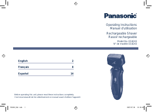 Mode d’emploi Panasonic ES8243 Rasoir électrique