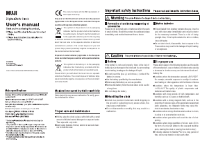 Bruksanvisning Muji 1152516 Digital Bathroom Klocka
