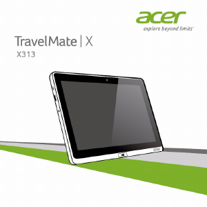 Priročnik Acer TravelMate X313-E Prenosni računalnik