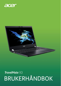 Bruksanvisning Acer TravelMate X314-51-MG Laptop