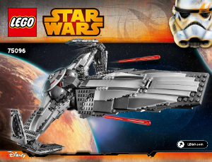 Manual Lego set 75096 Star Wars Sith infiltrator