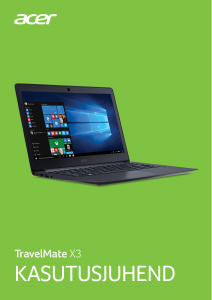 Kasutusjuhend Acer TravelMate X349-G2-M Sülearvuti