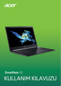 Kullanım kılavuzu Acer TravelMate X514-51T Dizüstü bilgisayar