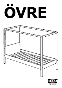 Manual IKEA OVRE Cadru pat
