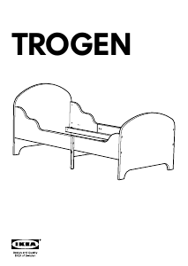 Priročnik IKEA TROGEN Posteljni okvir