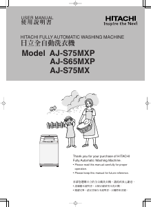 Bruksanvisning Hitachi AJ-S65MXP Tvättmaskin