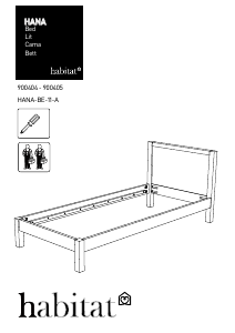 Manual Habitat Hana Estrutura de cama