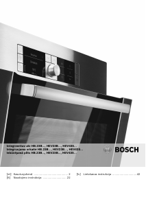 Rokasgrāmata Bosch HBA23B253E Cepeškrāsns