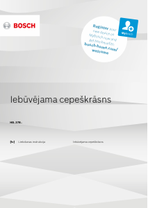 Rokasgrāmata Bosch HBA337BS0R Cepeškrāsns