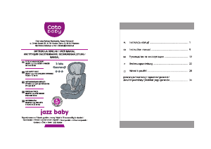 Bruksanvisning Coto Baby Jazz Bilbarnstol