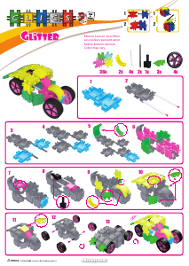 Handleiding Clics set CB415 Glitter Racewagen