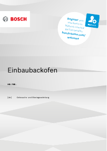 Bedienungsanleitung Bosch HBA578BW0 Backofen