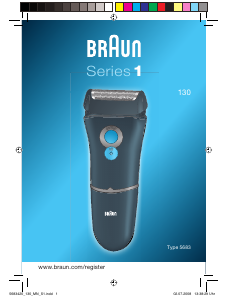 Εγχειρίδιο Braun 130 Series 1 Ξυριστική μηχανή