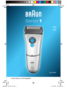 Manual de uso Braun 150 Series 1 Afeitadora