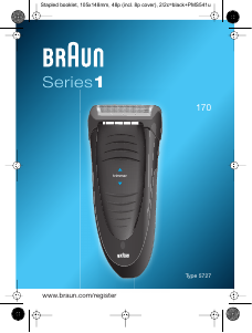 Mode d’emploi Braun 170 Series 1 Rasoir électrique