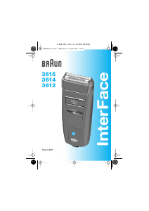 Manual de uso Braun 3612 InterFace Afeitadora