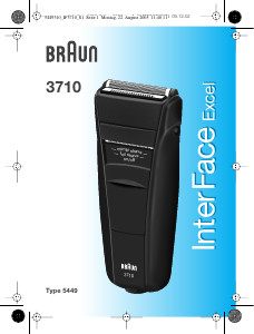 Kullanım kılavuzu Braun 3710 InterFace Excel Tıraş makinesi