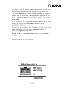 Használati útmutató Bosch HBC26D550 Kemence