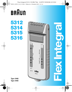 Bruksanvisning Braun 5312 Flex Integral Barbermaskin