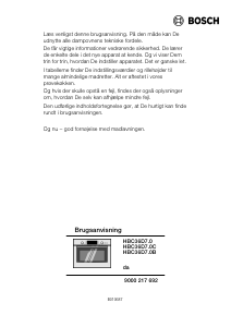 Használati útmutató Bosch HBC36D770 Kemence