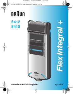 Handleiding Braun 5412 Flex Integral+ Scheerapparaat