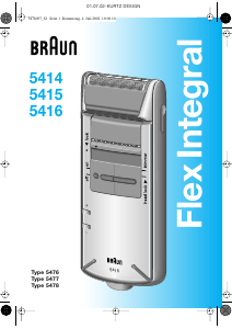 Manuale Braun 5414 Flex Integral Rasoio elettrico