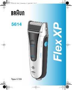 Käyttöohje Braun 5614 Flex XP Parranajokone