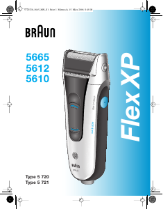 Bruksanvisning Braun 5665 Flex XP Barbermaskin
