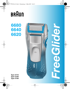 Manual Braun 6620 FreeGlider Máquina barbear