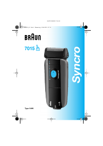 Manual Braun 7015 Syncro Máquina barbear