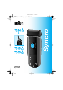 Kullanım kılavuzu Braun 7520 Syncro Tıraş makinesi