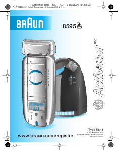 Manual Braun 8595 Activator Máquina barbear