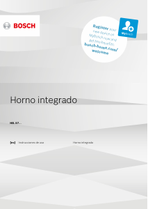 Manual de uso Bosch HBG557SW0R Horno