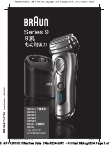 Handleiding Braun 9040s Series 9 Scheerapparaat