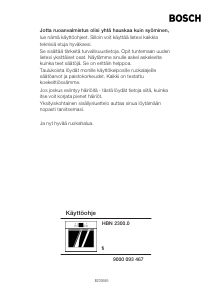 Használati útmutató Bosch HBN230050 Kemence