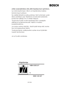 Bedienungsanleitung Bosch HBN630570F Backofen