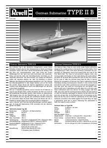 Handleiding Revell set 05115 Ships U-Boot Type IIB