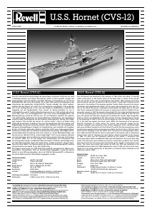 Manual de uso Revell set 05121 Ships U.S.S. Hornet