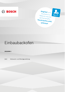 Bedienungsanleitung Bosch HSG636BB1 Backofen