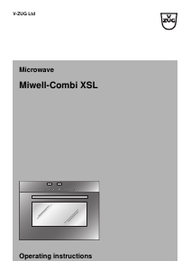 Handleiding V-ZUG Miwell-Combi XSL Magnetron