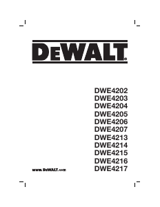 Handleiding DeWalt DWE4204 Haakse slijpmachine