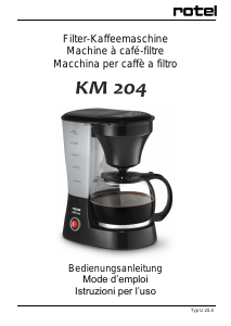 Bedienungsanleitung Rotel KM 204 Kaffeemaschine