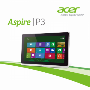 Használati útmutató Acer Aspire P3-131 Laptop
