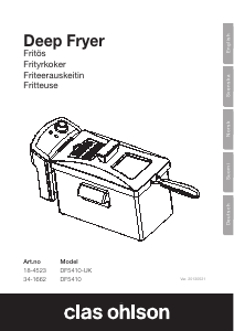 Bruksanvisning Clas Ohlson DF5410 Fritös