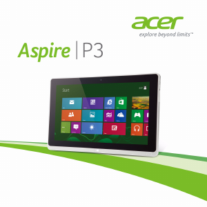 Rokasgrāmata Acer Aspire P3-171 Klēpjdators