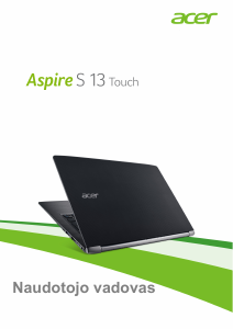 Vadovas Acer Aspire S5-371T Nešiojamasis kompiuteris