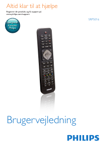 Brugsanvisning Philips SRP5016 Fjernbetjening