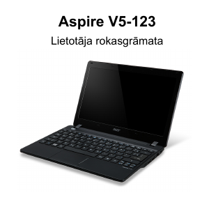 Rokasgrāmata Acer Aspire V5-123 Klēpjdators
